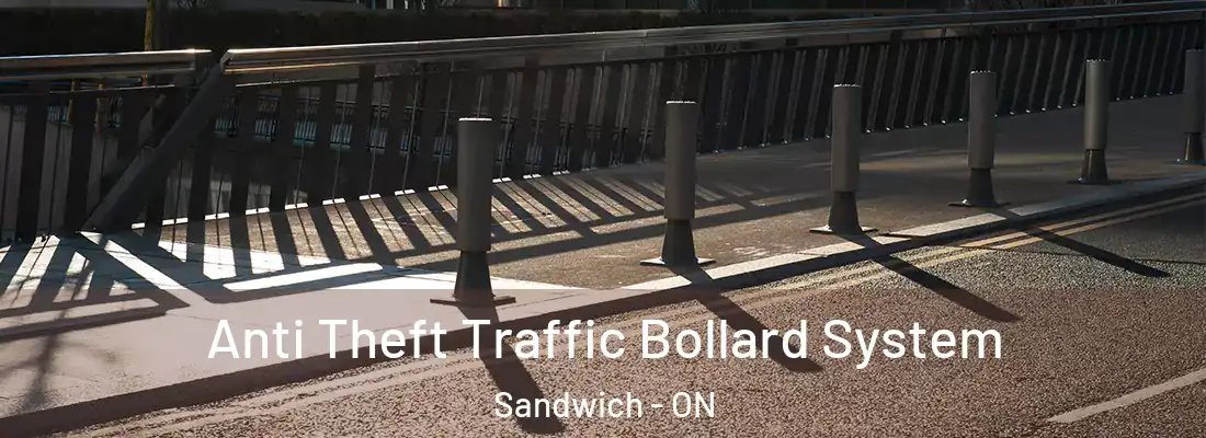  Anti Theft Traffic Bollard System Sandwich - ON