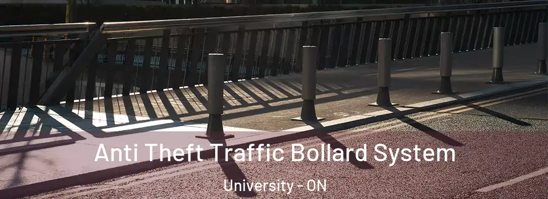  Anti Theft Traffic Bollard System University - ON