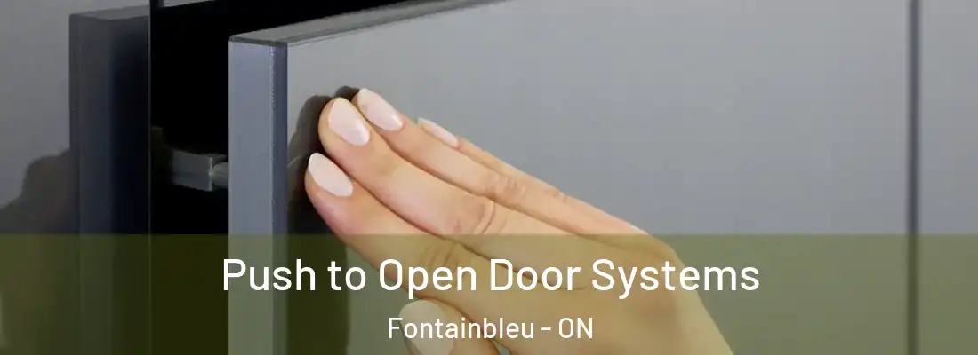  Push to Open Door Systems Fontainbleu - ON