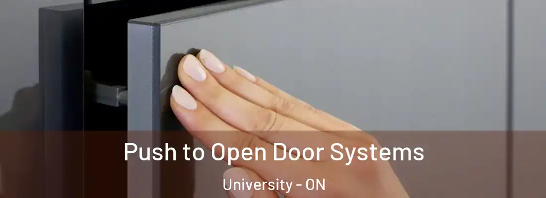  Push to Open Door Systems University - ON