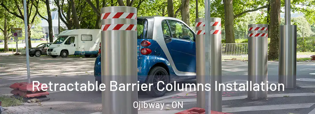  Retractable Barrier Columns Installation Ojibway - ON