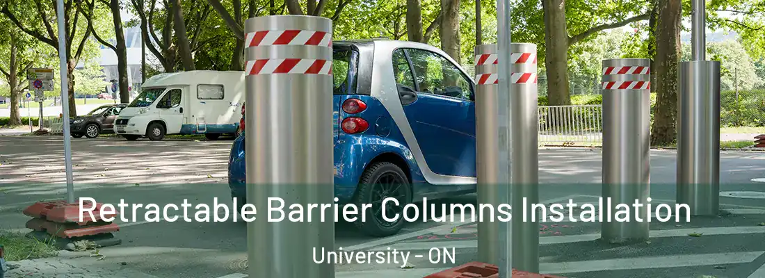  Retractable Barrier Columns Installation University - ON