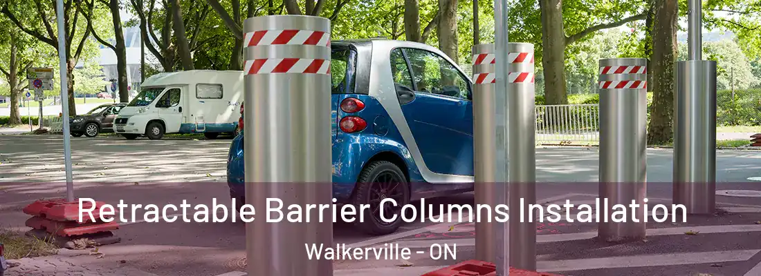  Retractable Barrier Columns Installation Walkerville - ON