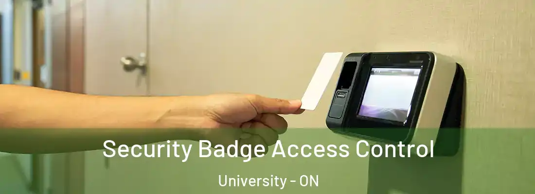  Security Badge Access Control University - ON